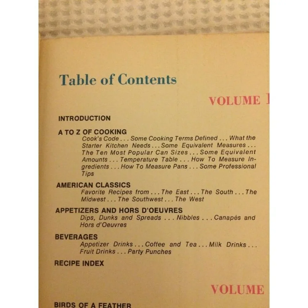 Family Circle‎ Illustrated Library of Cooking Vol 1 Cookbook HC VTG 1972 Recipes
